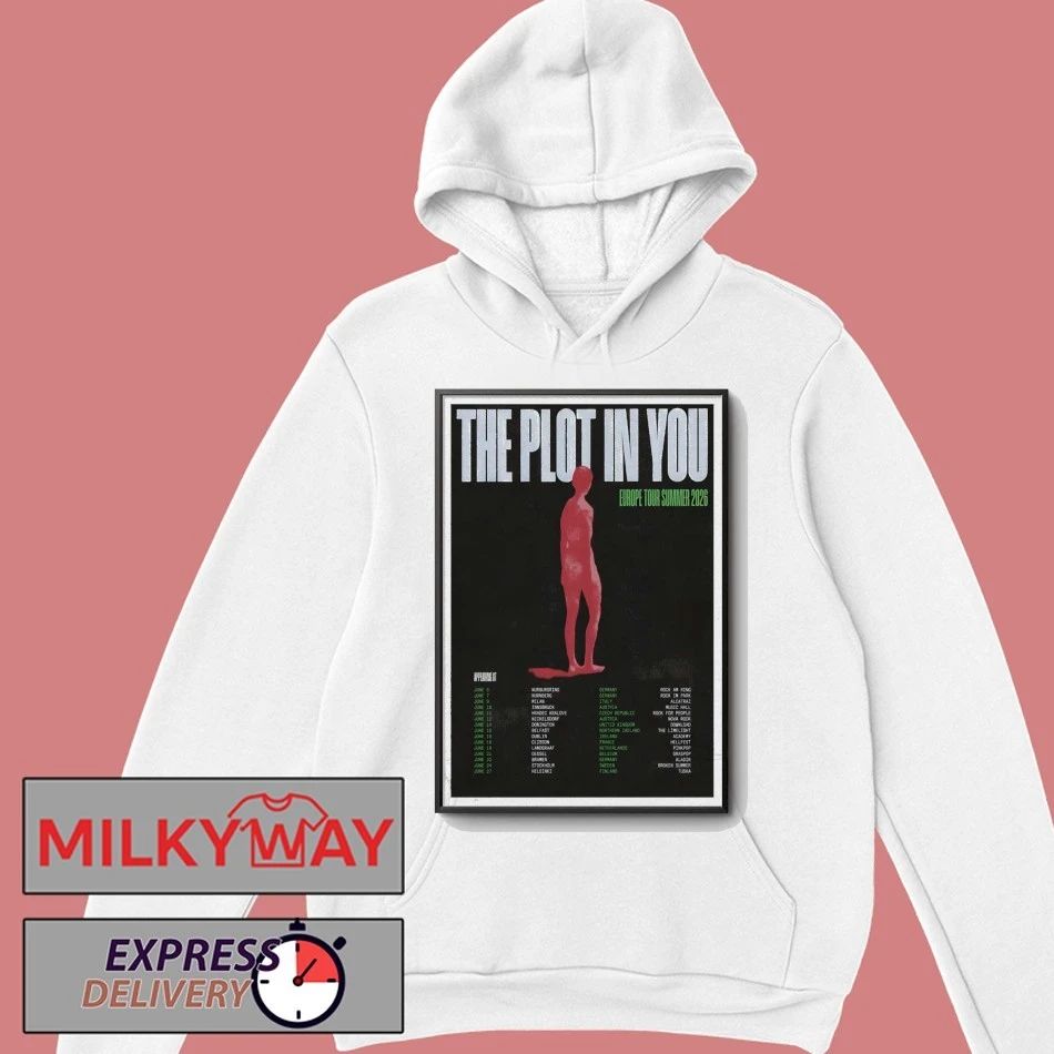 The Plot In You Europe Tour Summer 2026 Poster shirt