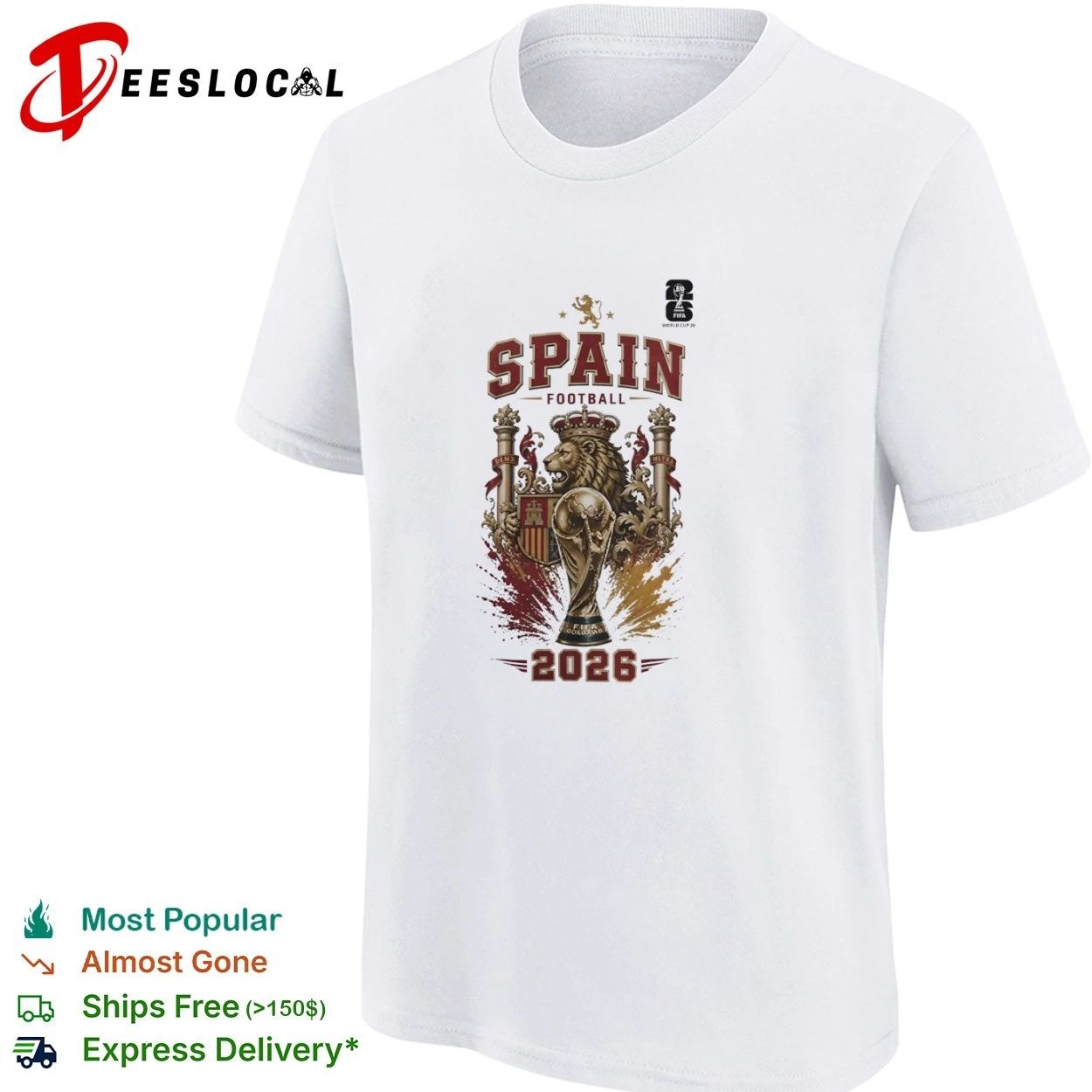 Spain Football World Cup 2026 Soccer T-shirt
