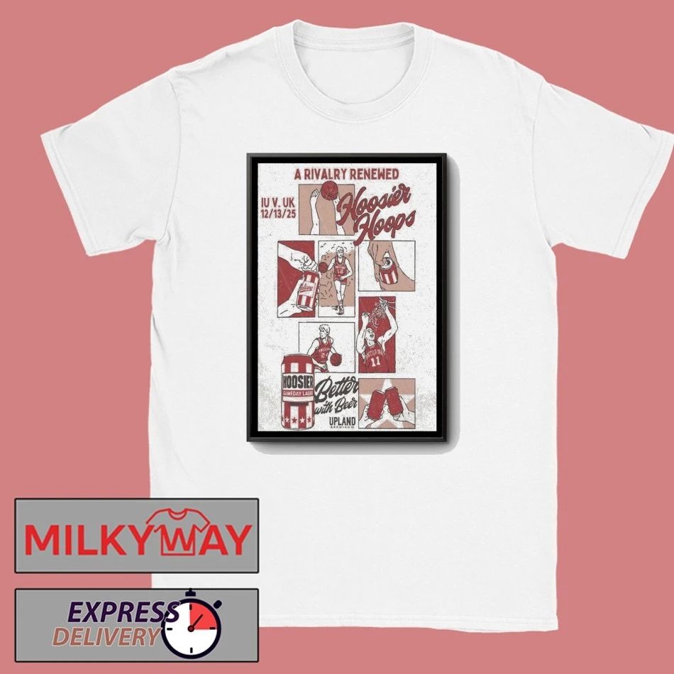 Hoosier Hoops Poster Hoosier Gameday Lager Dec 31 2025 shirt