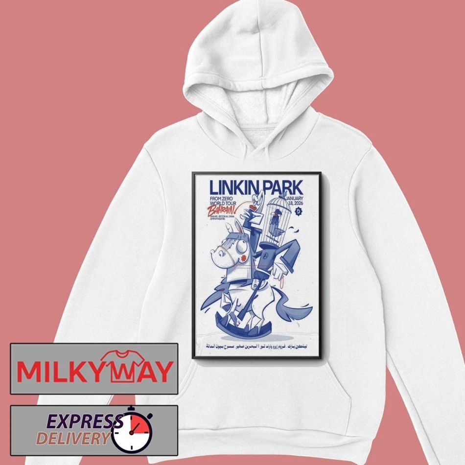 Linkin Park Jan 18, 2026 Tour Sakhir Signed Poster shirt