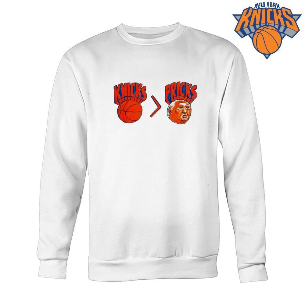 New York Knicks Greater Than Pricks Donald Trump Basketball Graphic Anti Trump NBA Finals 2026 Shirt