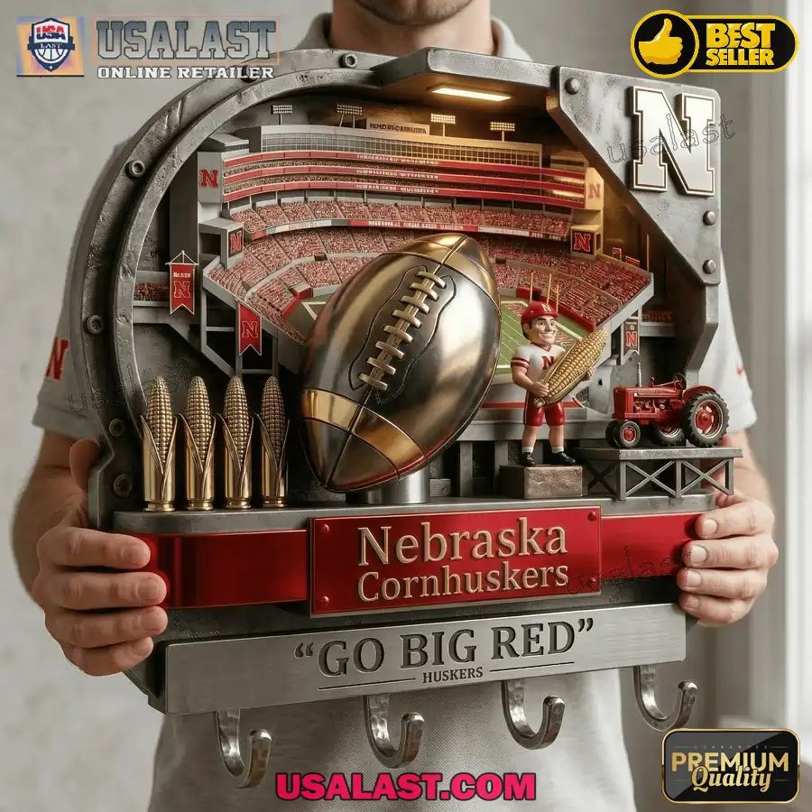 Nebraska Cornhuskers Premium Wall Key Holder