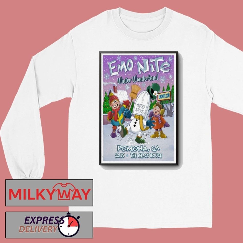 Emo Nite 12.19.2025 Pomona CA Poster shirt