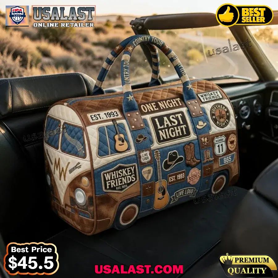 Morgan Wallen Last Night Quilted Duffle Bag