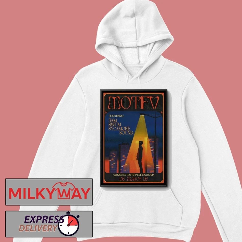 Motifv Mar 6 2026 Cervantes’ Masterpiece Ballroom Denver CO Poster shirt
