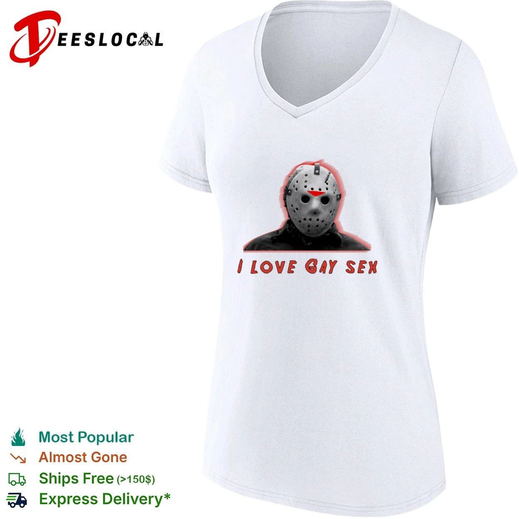 Jason Voorhees I Love Gay Sex Friday the 13th T-shirt