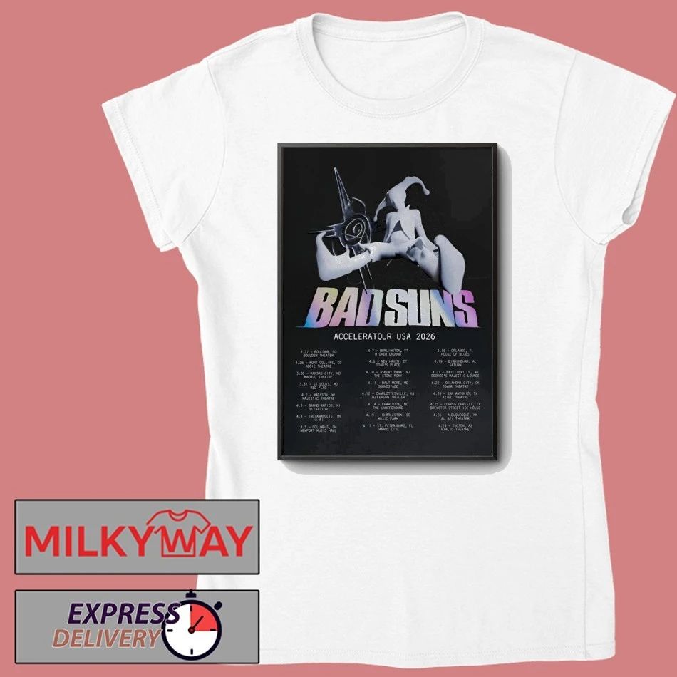 Bad Suns Acceleratour USA 2026 Poster shirt