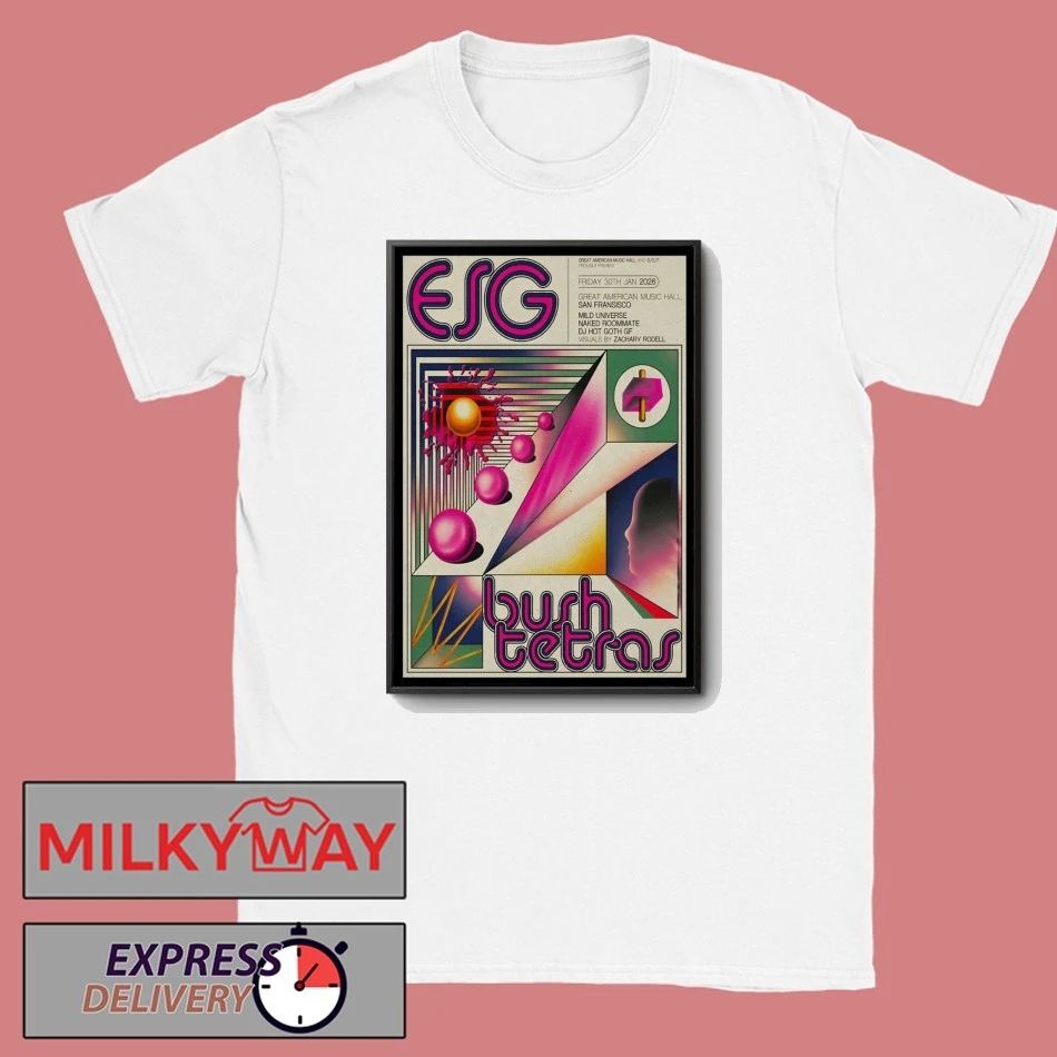 ESG And Bush Tetras Great American Music Hall in San Francisco CA Jan 30 2026 Poster shirt