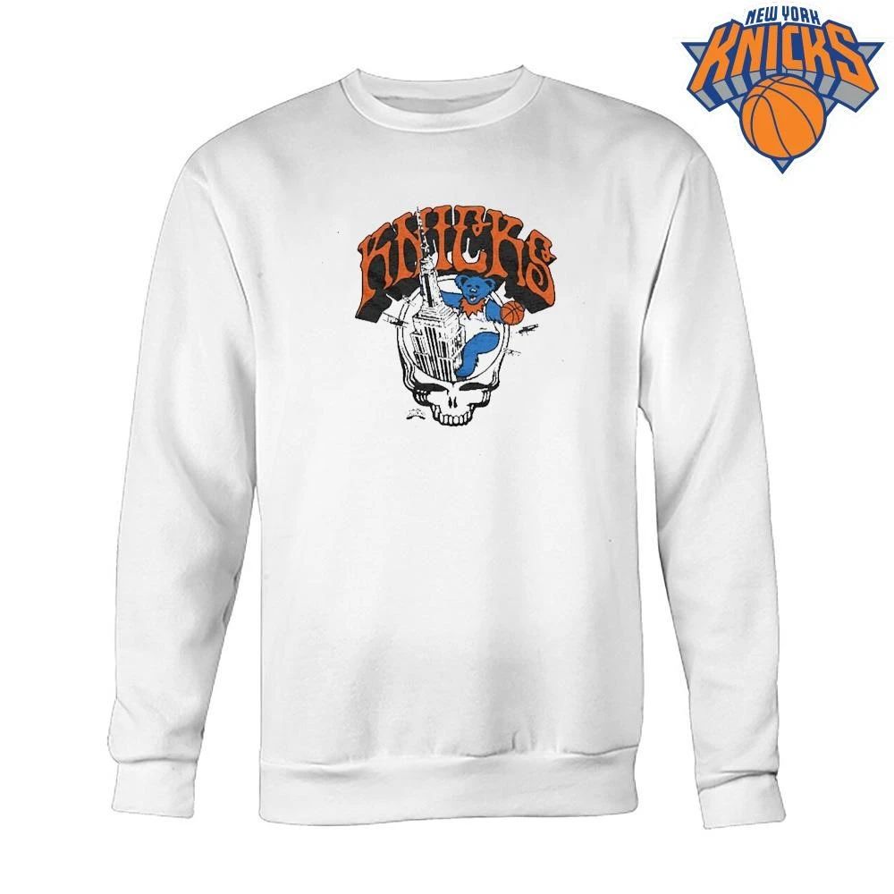 New York Knicks Grateful Dead Dancing Bear Steal Your Face Skull Empire State Building NBA Finals 2026 Shirt