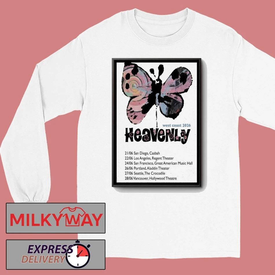 Heavenly West Coast 2026 Tour Poster shirt