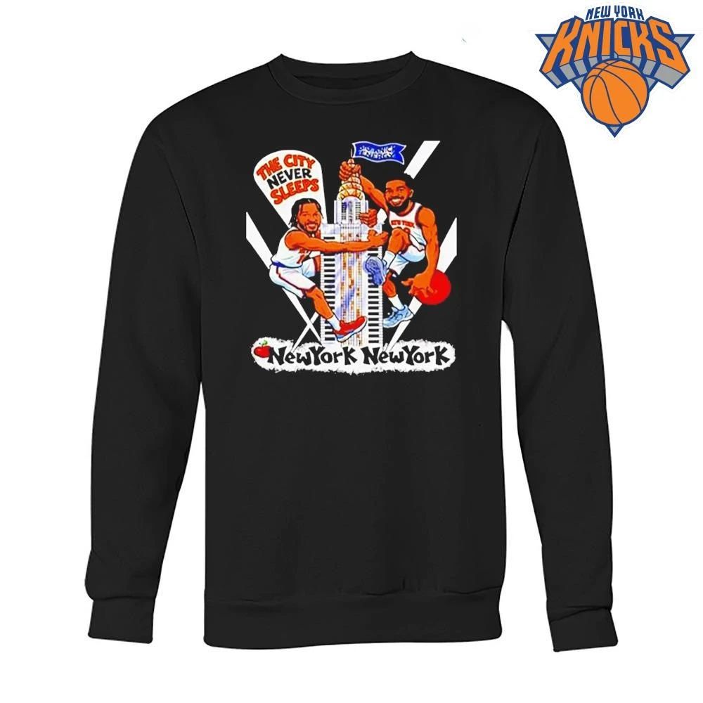 Jalen Brunson Karl Anthony Towns New York Knicks The City Never Sleeps NBA Finals 2026 shirt