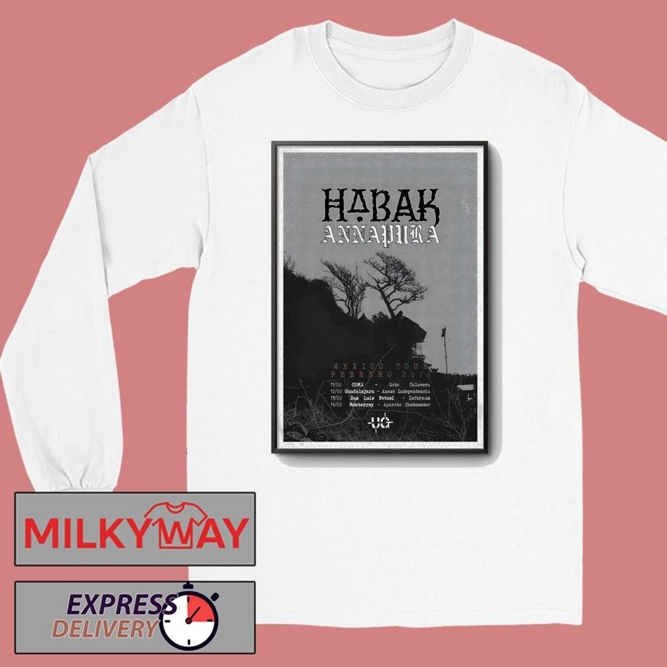 Habak Mexico Feb 2026 Tour Poster shirt