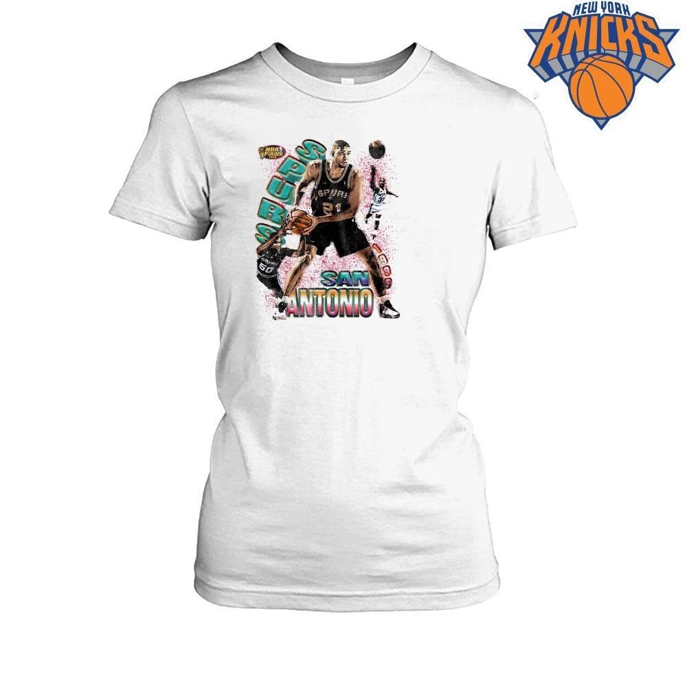 San Antonio Spurs Tim Duncan 1999 NBA Finals Retro Basketball Legends Vintage Graphic NBA Finals 2026 Shirt