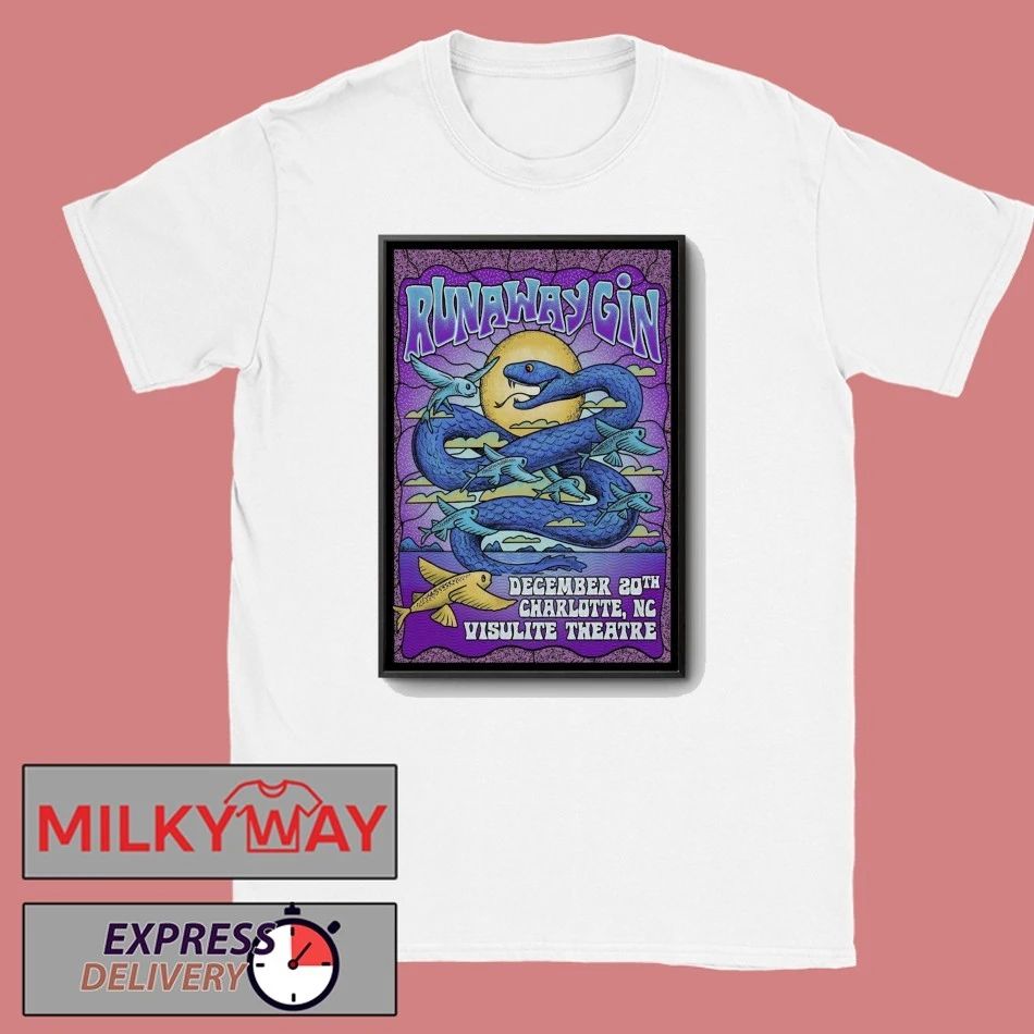 Runaway Gin 12.20.2025 Charlotte NC Poster shirt