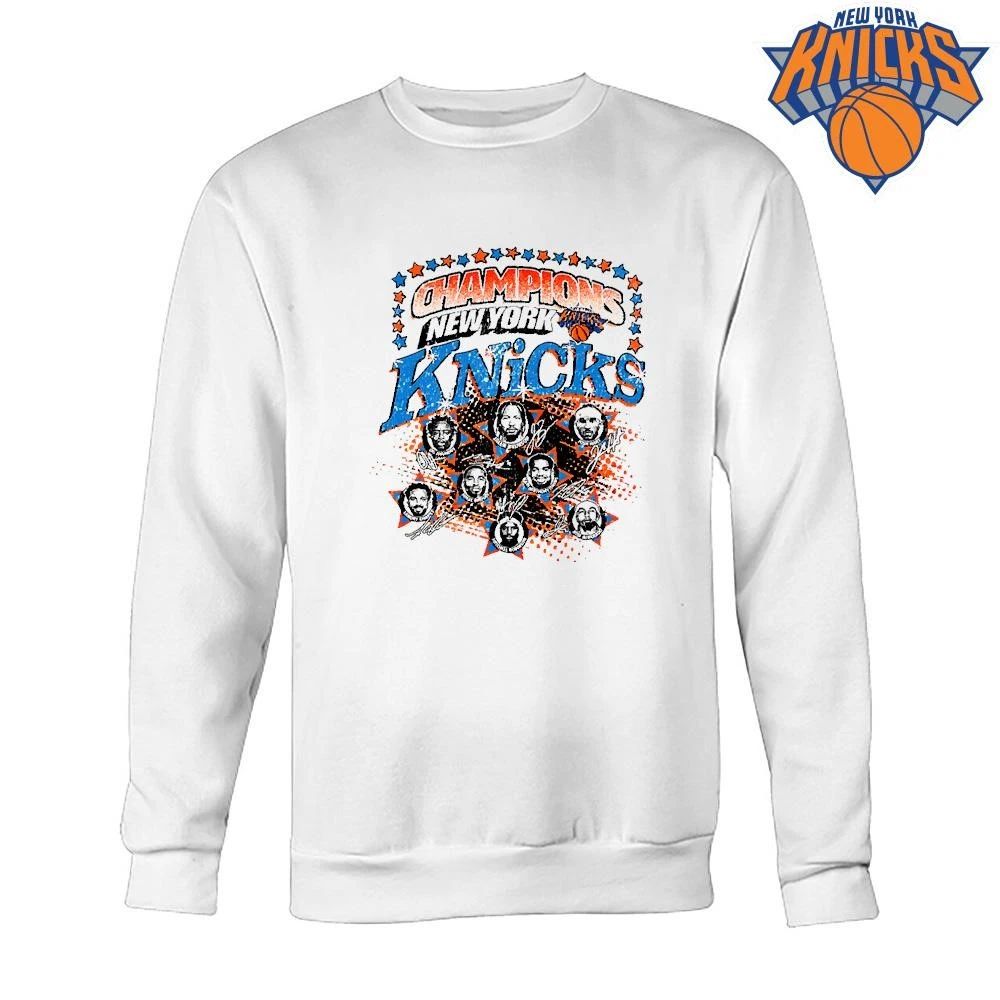 New York Knicks NBA Champions 2026 Players Signatures Stars Shirt