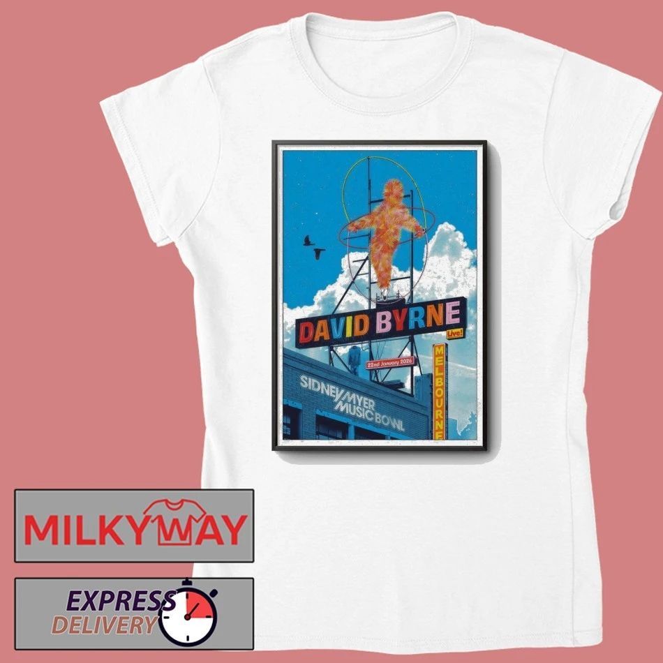 David Byrne Melbourne VIC 1 22 2026 Poster shirt