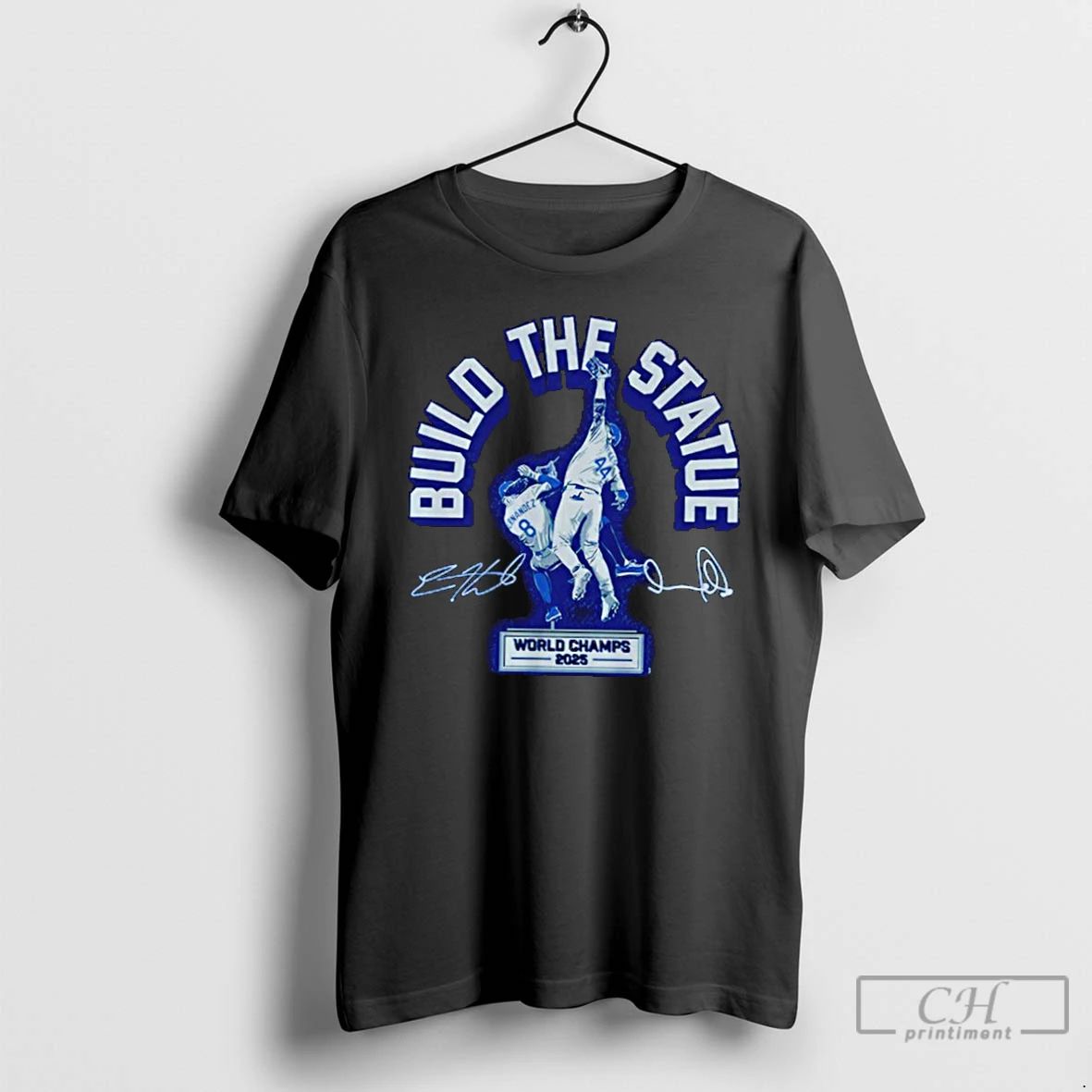 Premium Los Angeles Dodgers Mlb Andy Pages Kike Hernandez Build The Statue T Shirts