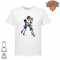Abstract Street Art Dunk New York Knicks Versus Alien Basketball Shirt