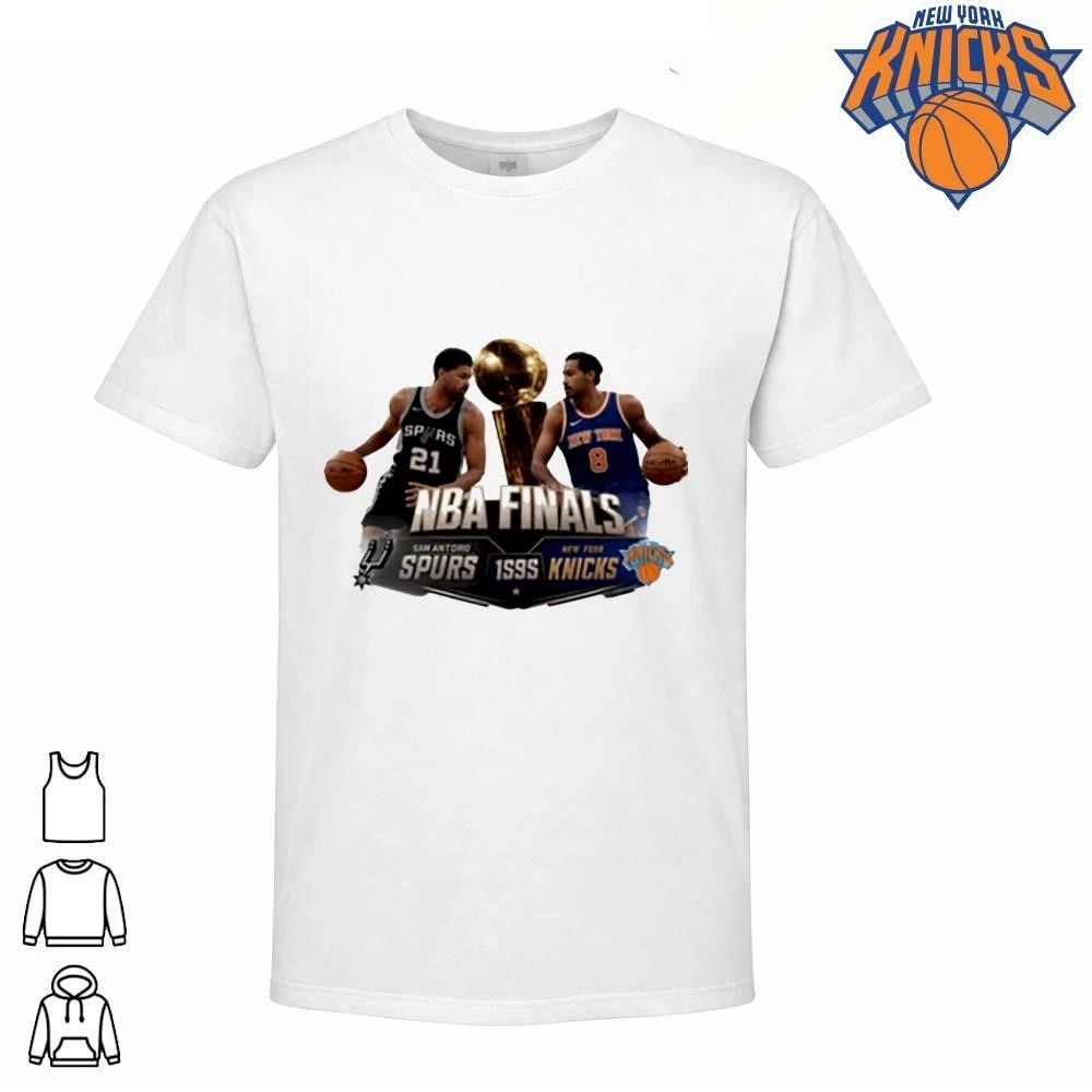 San Antonio Spurs vs New York Knicks 1999 NBA Finals Tim Duncan Latrell Sprewell Vintage Graphic Shirt