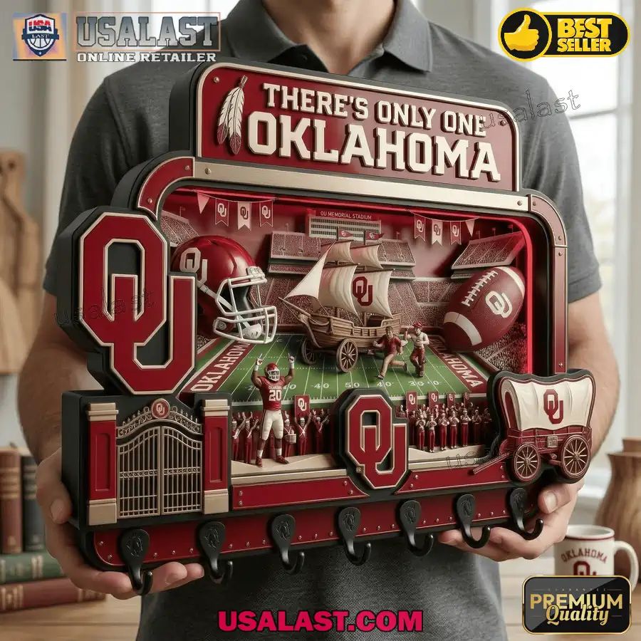Oklahoma Sooners Premium Wall Key Holder