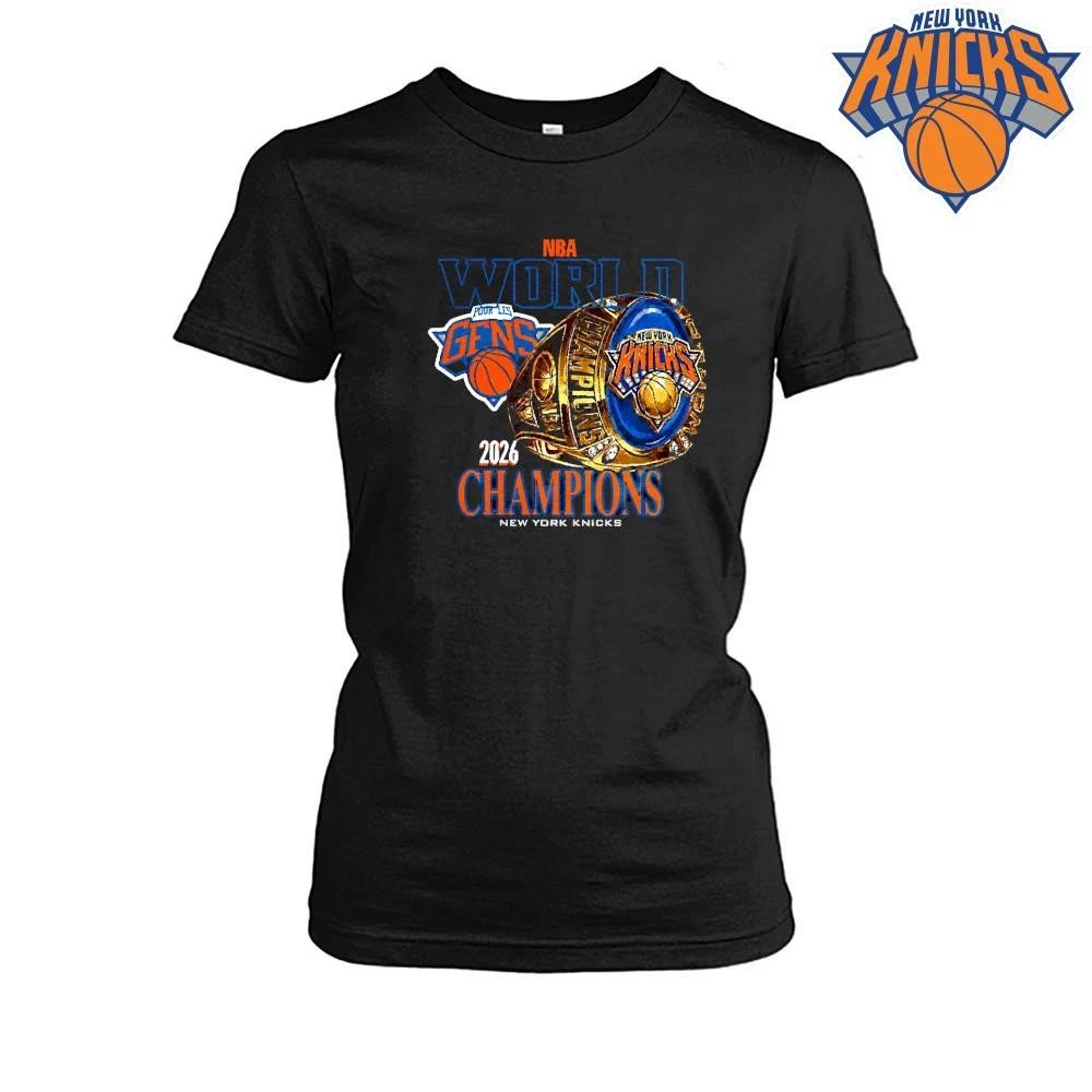 New York Knicks NBA 2026 Champions Vintage Graphic Shirt