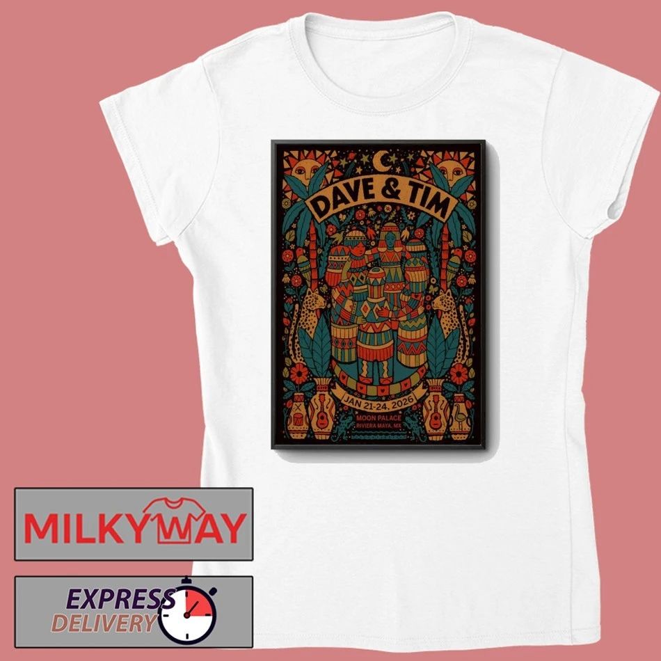 Jan 21-24 2026 Dave Matthews Poster Riviera Maya, MX shirt
