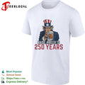 Uncle Sam Raise a Beer to 250 Years Patriotic T-shirt