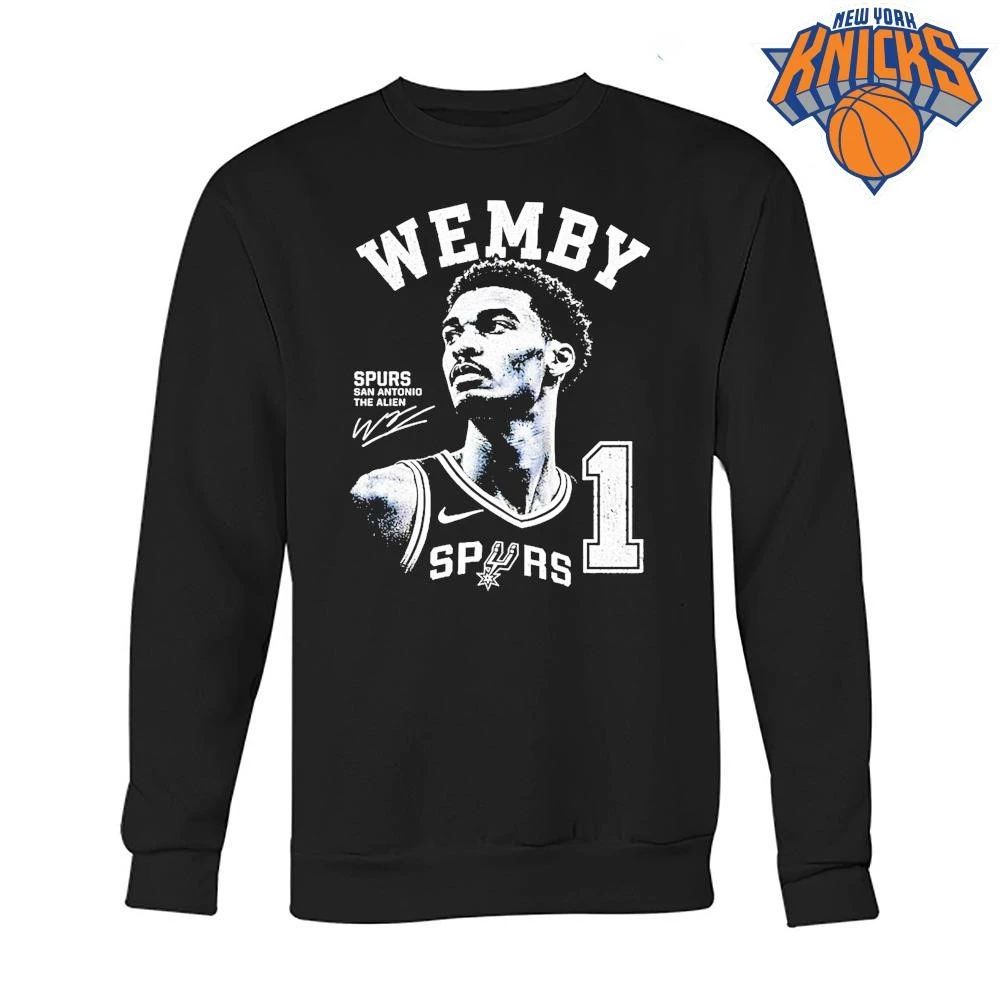 Wemby Victor Wembanyama San Antonio Spurs Basketball Nba Spurs San Antonio The Alien 2026 Signature Shirt