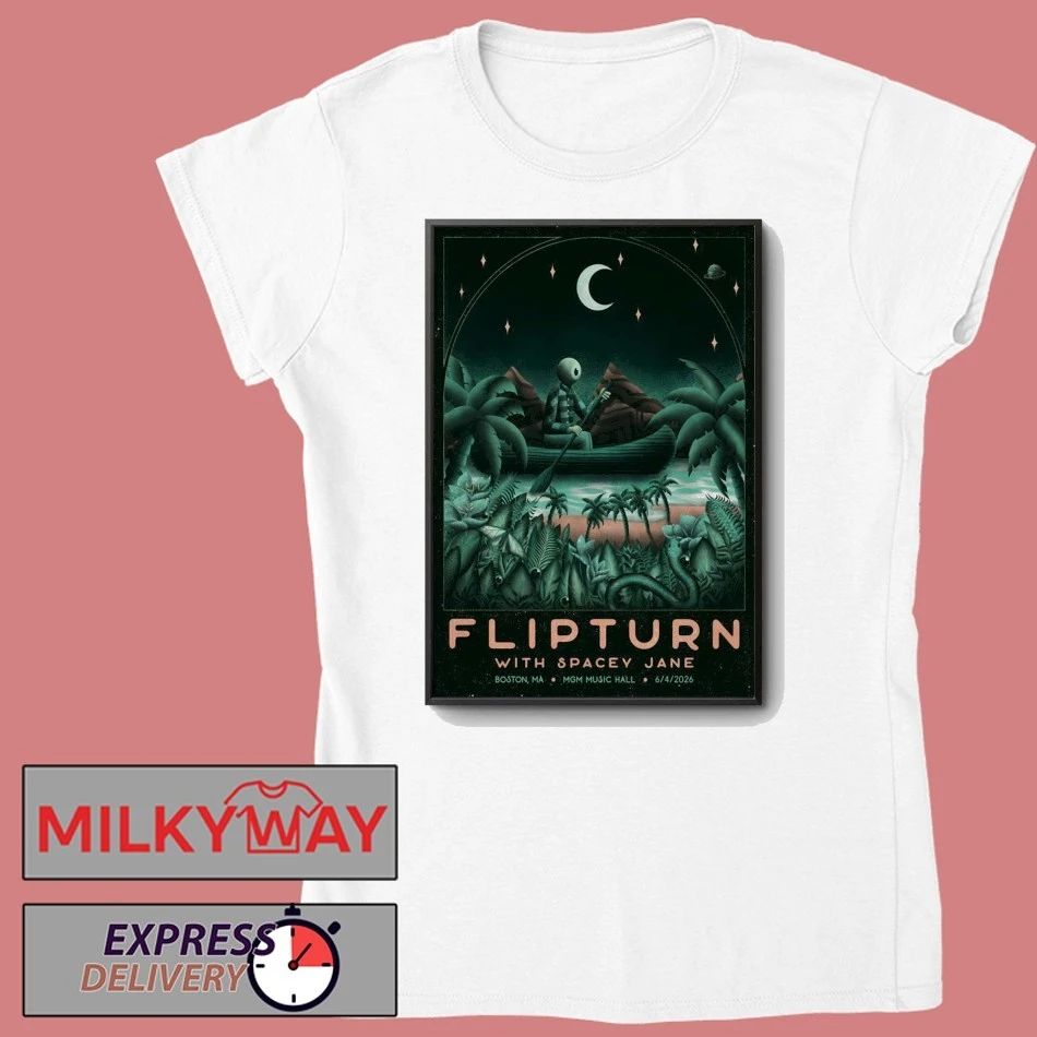 Flipturn 6.4.2026 Boston MA Poster shirt