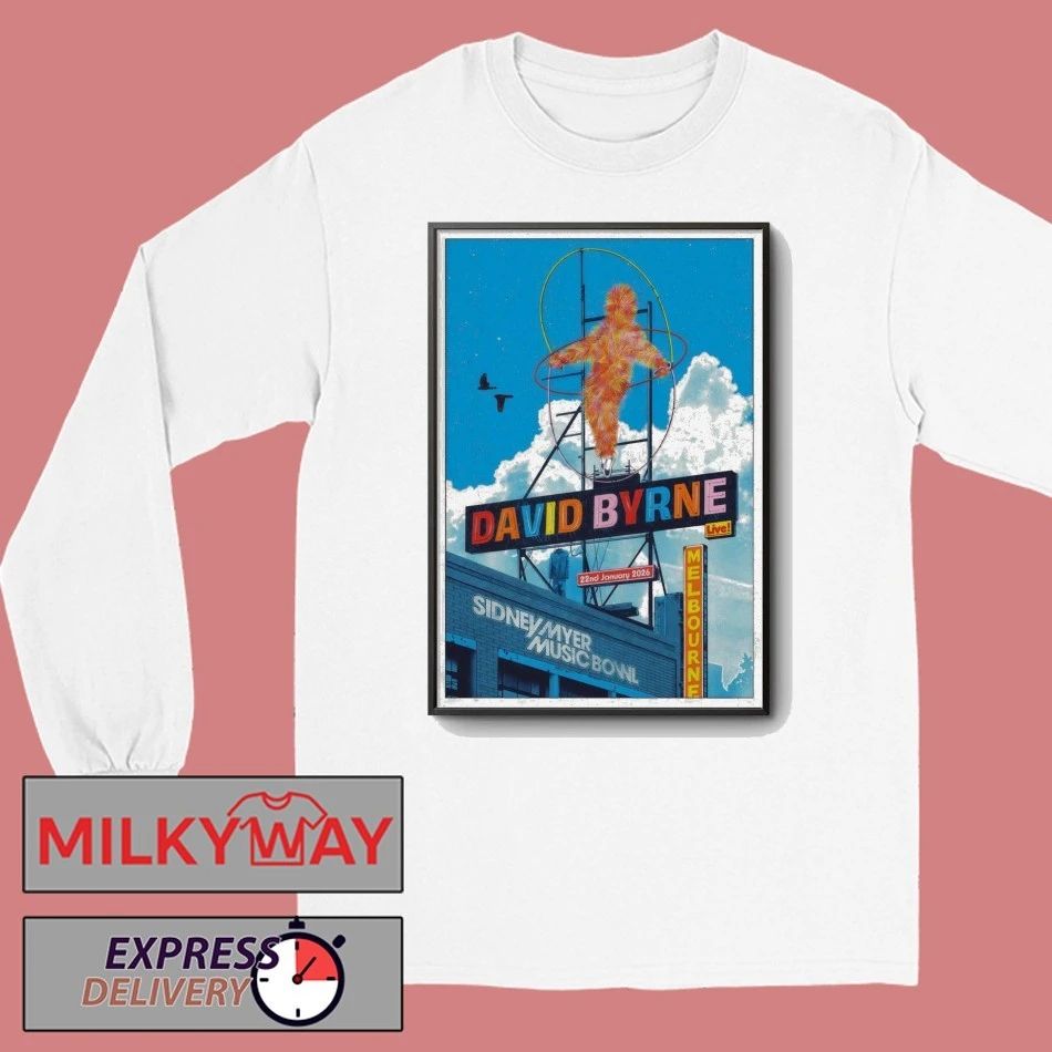 David Byrne Melbourne VIC 1 22 2026 Poster shirt