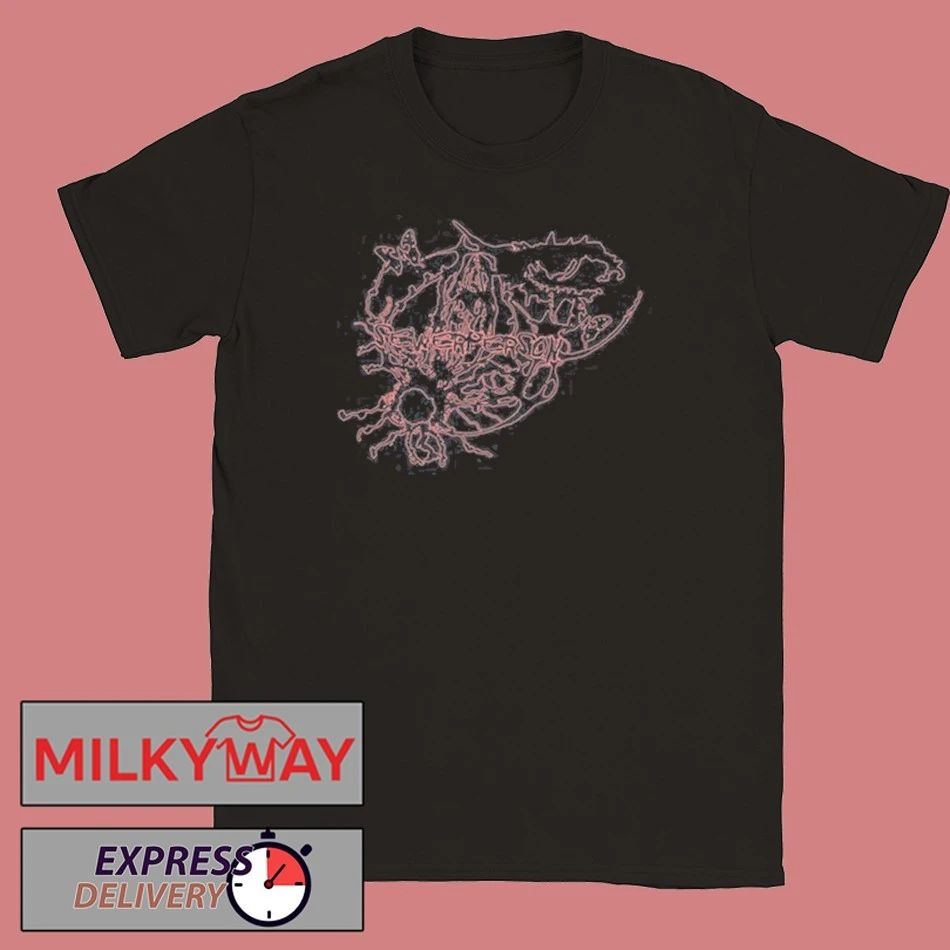 Black And Pink Butterfly Sewerperson shirt