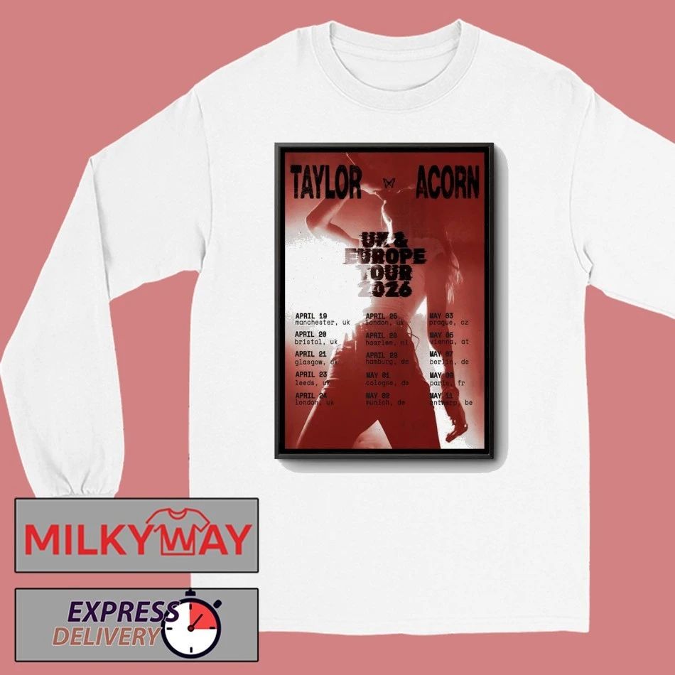Taylor Acorn UK And Europe Tour 2026 Poster shirt