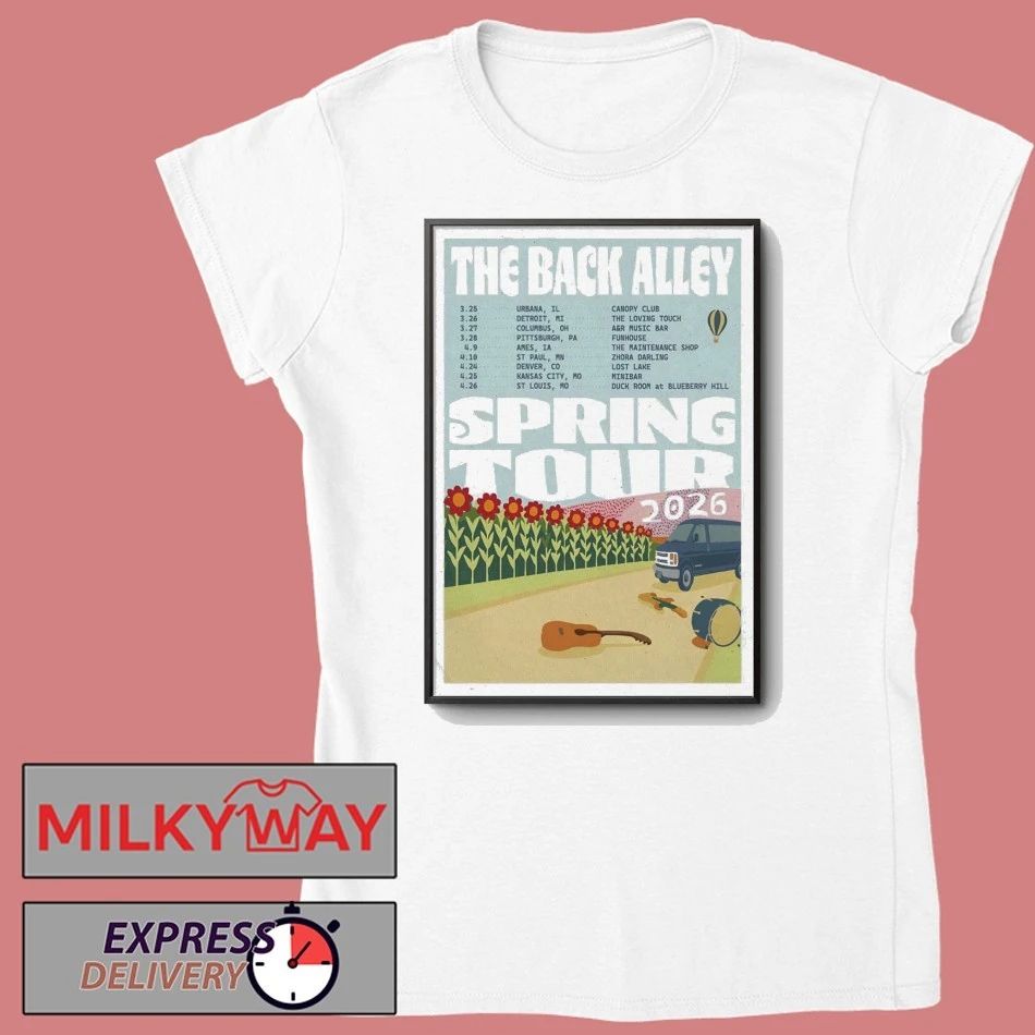 The Back Alley Spring Tour 2026 Poster shirt