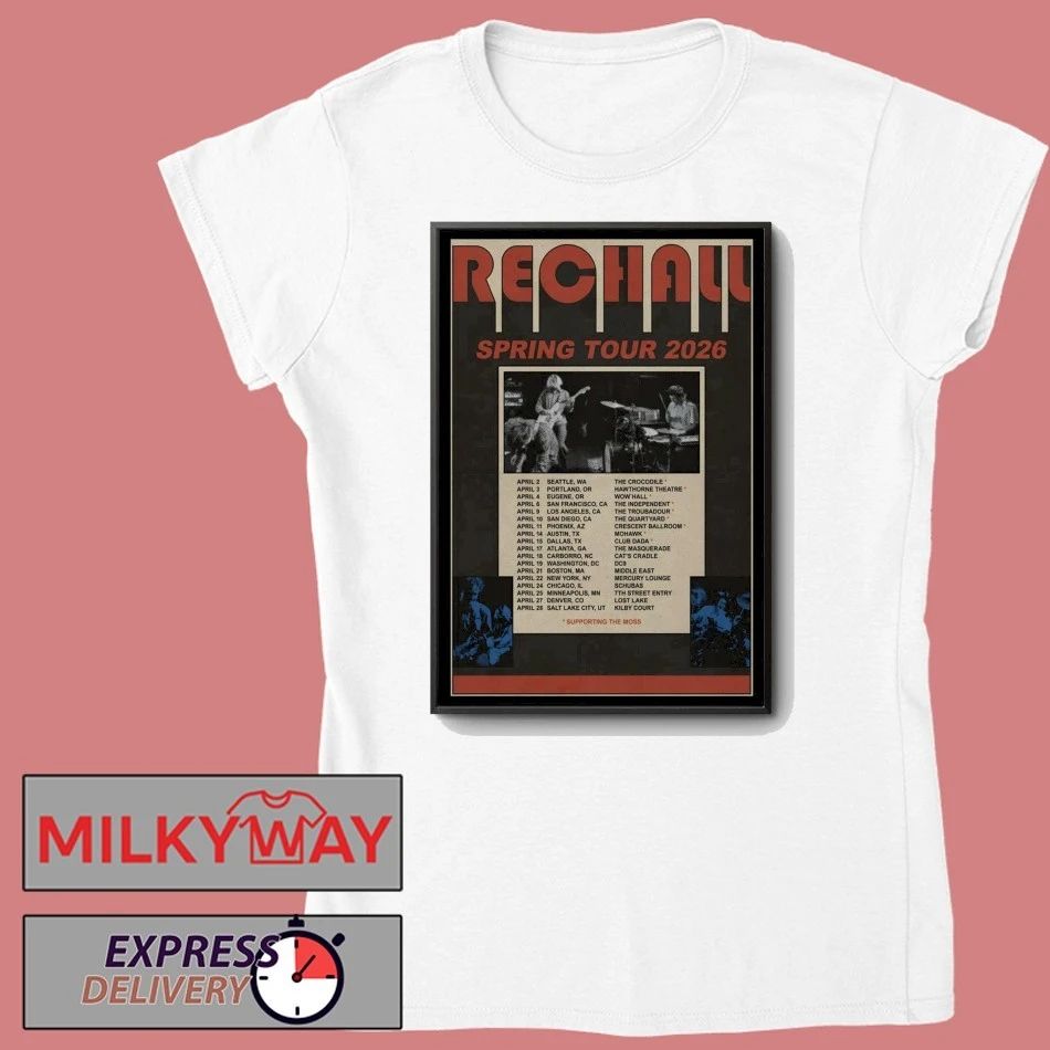Poster Rec Hall 2026 Spring Tour shirt