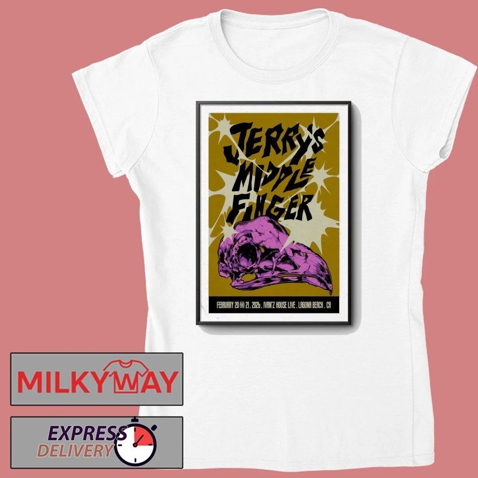 Jerry’s Middle Finger Feb 20-21, 2026 At Ivan’z House at Mozambique Show Poster shirt