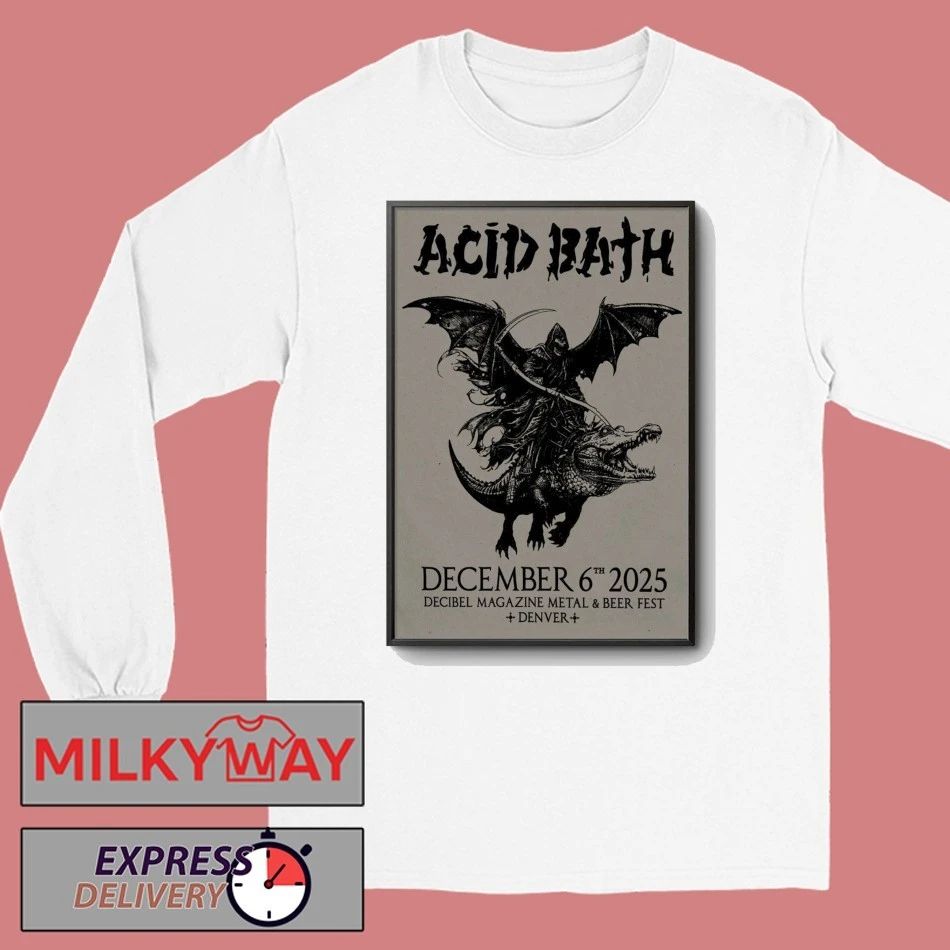 Poster Acid Bath Dec 6 2025 Denver shirt