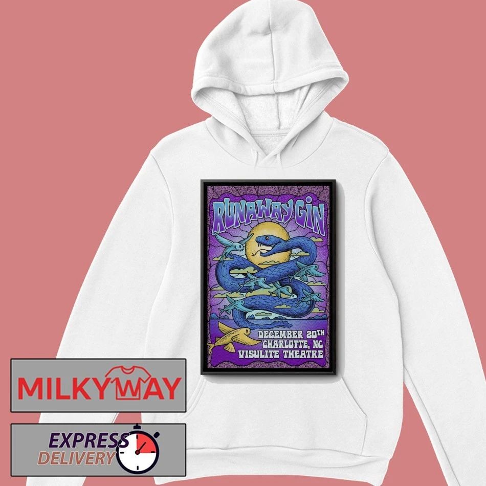 Runaway Gin 12.20.2025 Charlotte NC Poster shirt