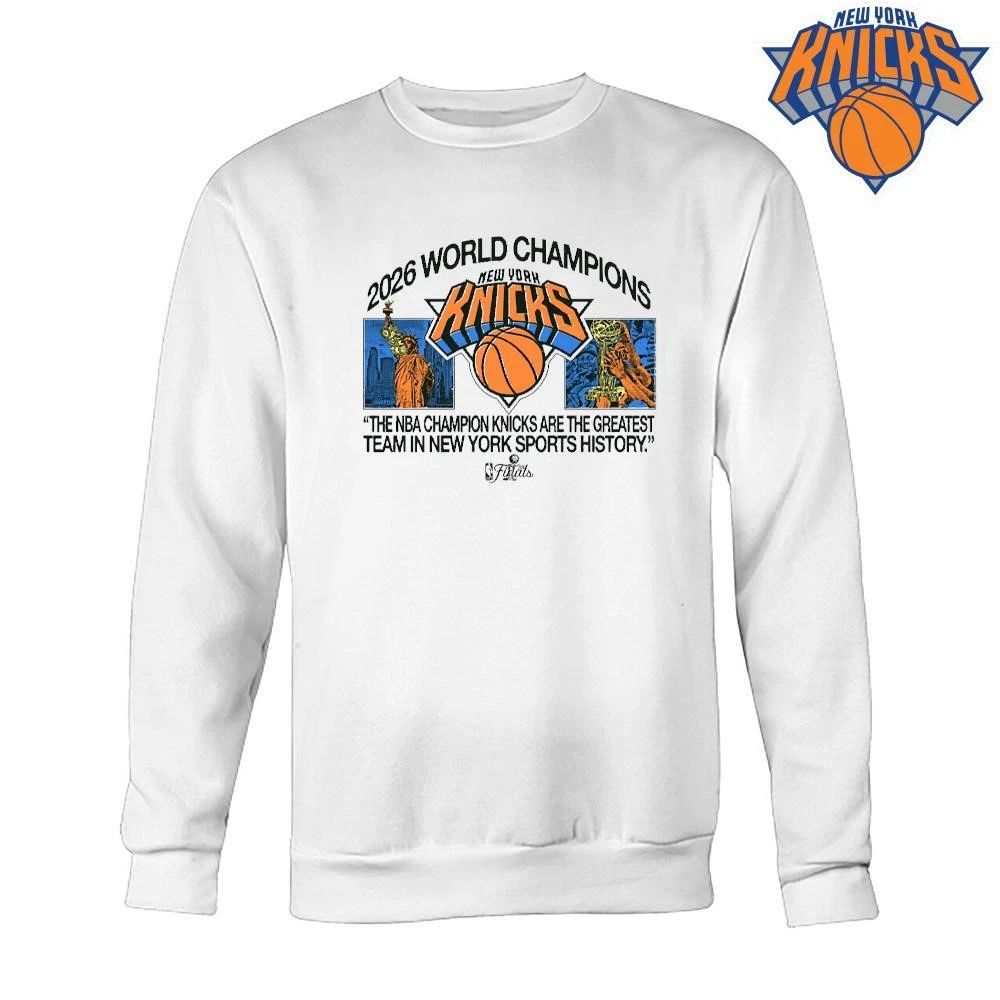 New York Knicks 2026 World Champions Statue Of Liberty Shirt