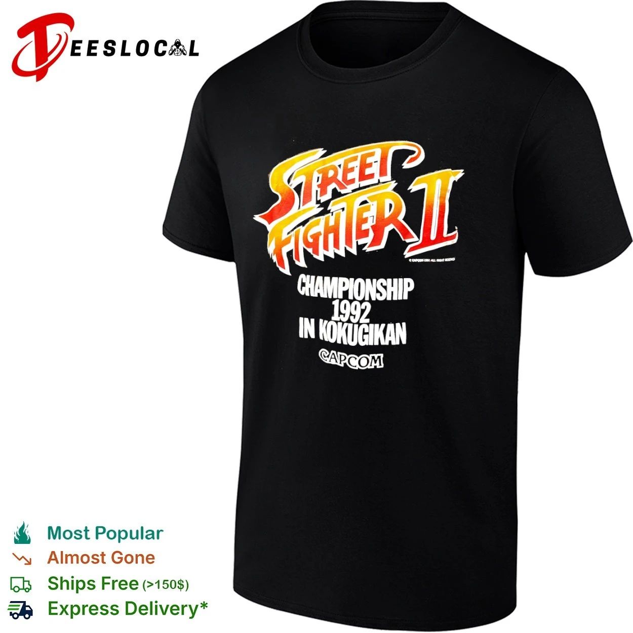 Street Fighter II Championship 1992 in Kokugikan Capcom T-shirt