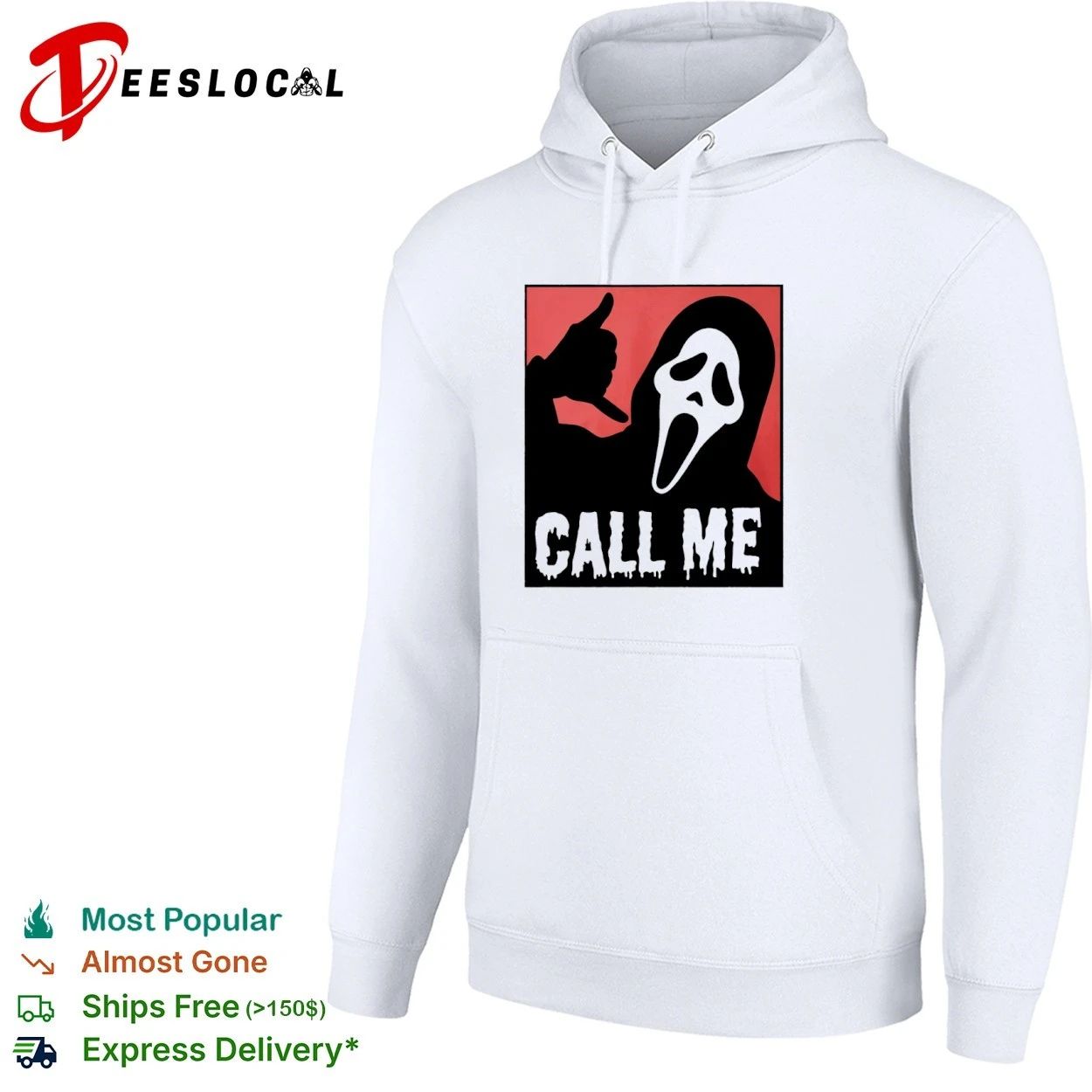 Scream Ghostface Call Me Horror Halloween T-shirt