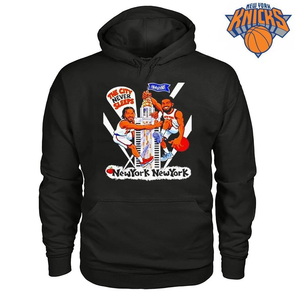 Jalen Brunson Karl Anthony Towns New York Knicks The City Never Sleeps NBA Finals 2026 shirt