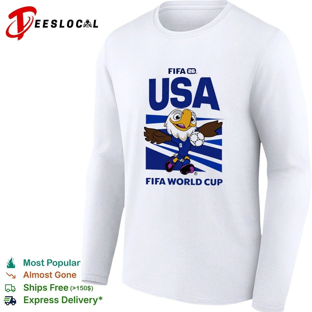 FIFA 26 USA Football Fan Eagle Mascot Global Soccer Championship T-shirt