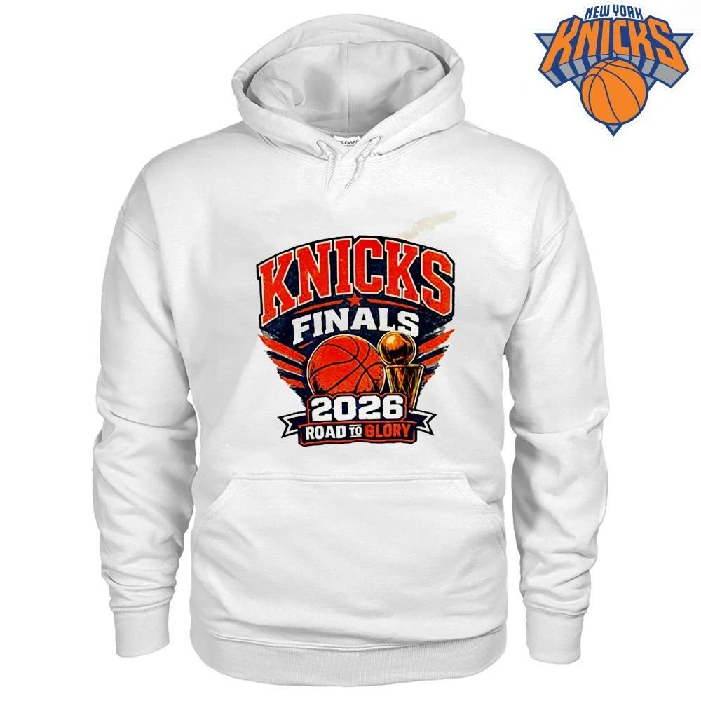 New York Knicks NBA Finals 2026 Road to Glory Trophy Vintage Graphic Design Shirt