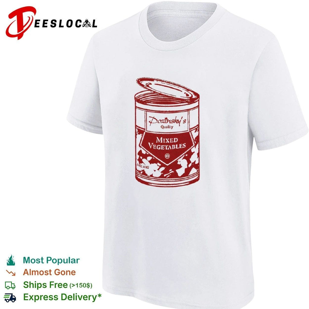 Dozinsky’s Quality Mixed Vegetables canned food T-shirt