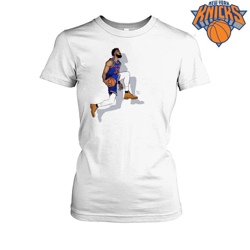 Karl Anthony Towns KAT New York Knicks Timberland Boots Spidrauman Illustration NBA Finals 2026 Shirt