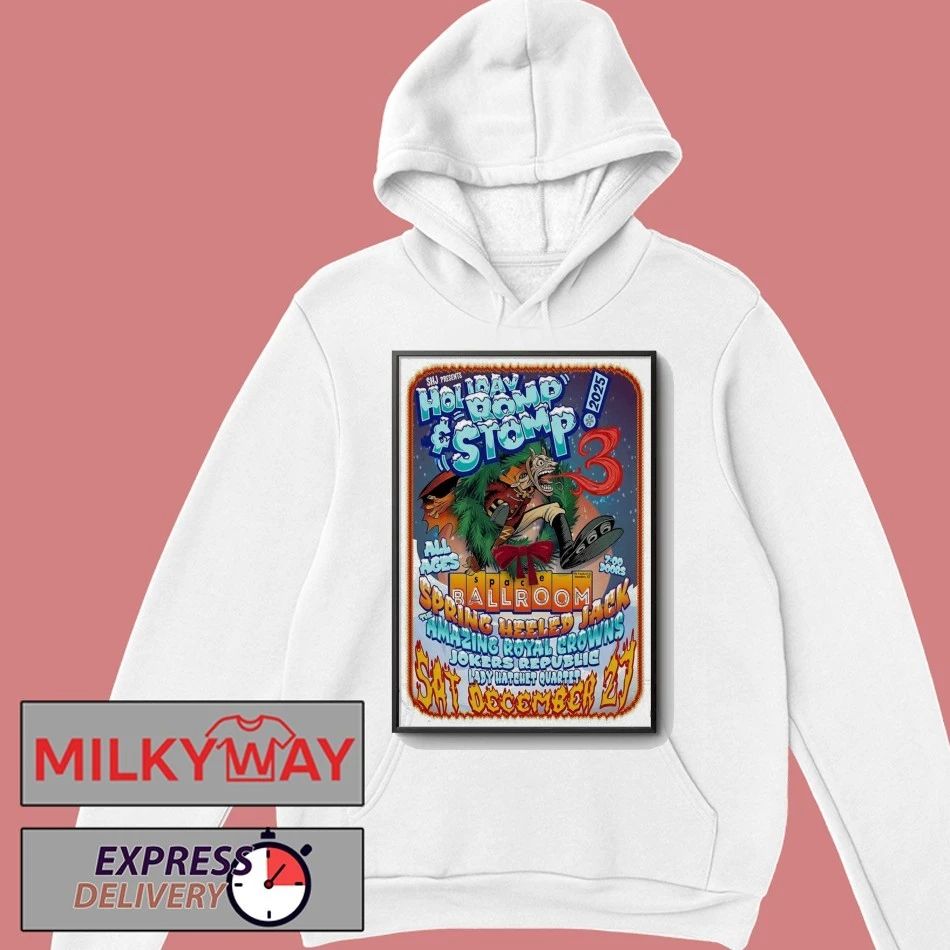 Spring Heeled Jack’s Holiday Romp 12.27.2025 Hamden CT Poster shirt