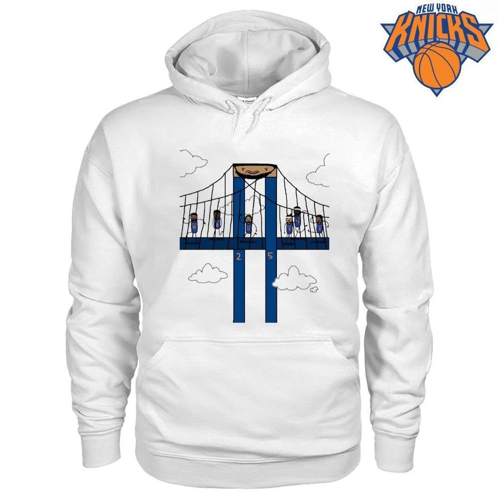 Funny New York Knicks Brooklyn Bridge Cartoon NBA Finals 2026 Shirt