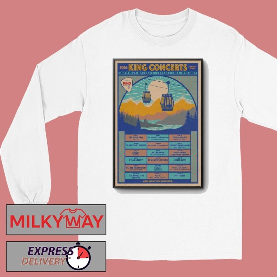 Poster King Concert Tour June – July 2026 shirt