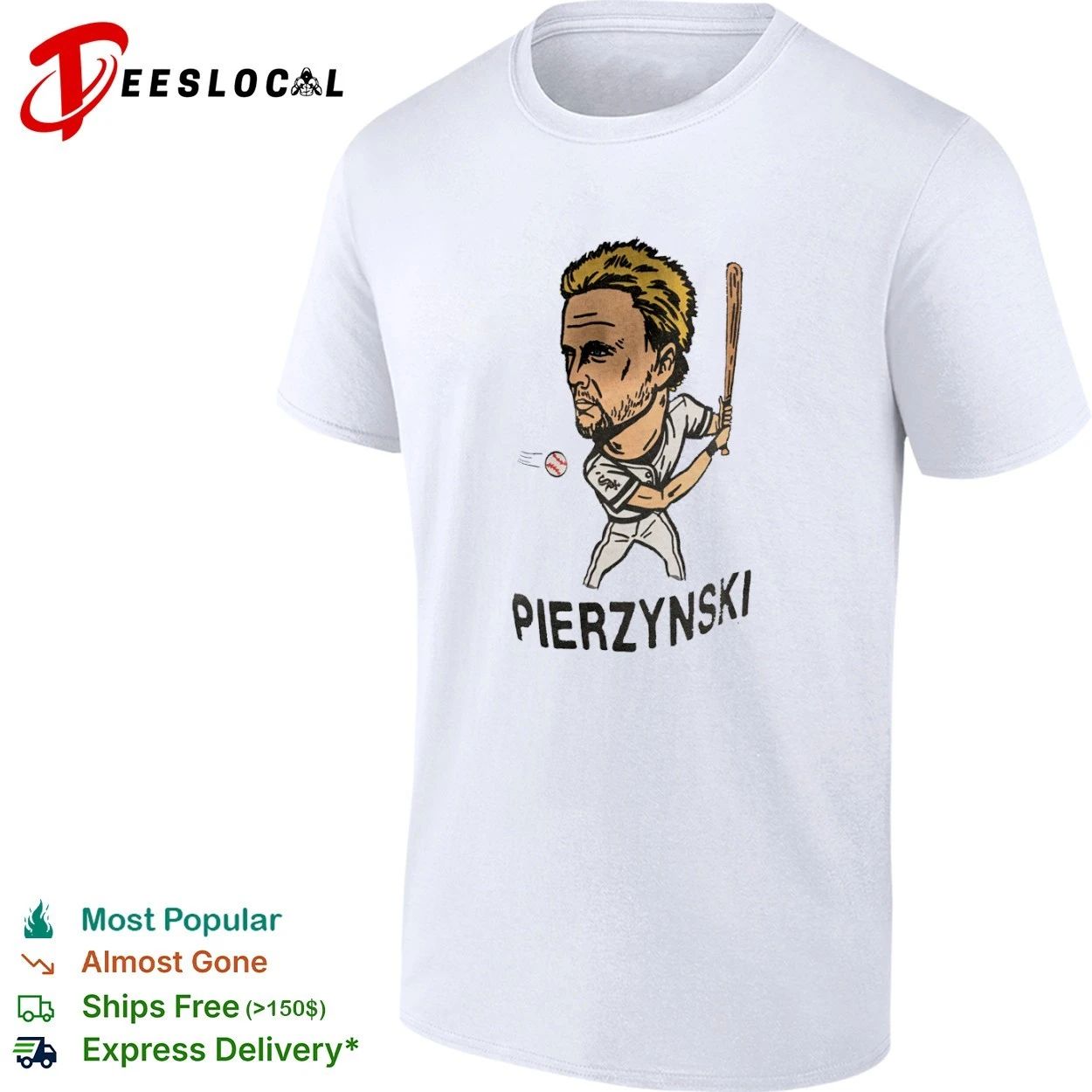 AJ Pierzynski Chicago White Sox Caricature T-shirt