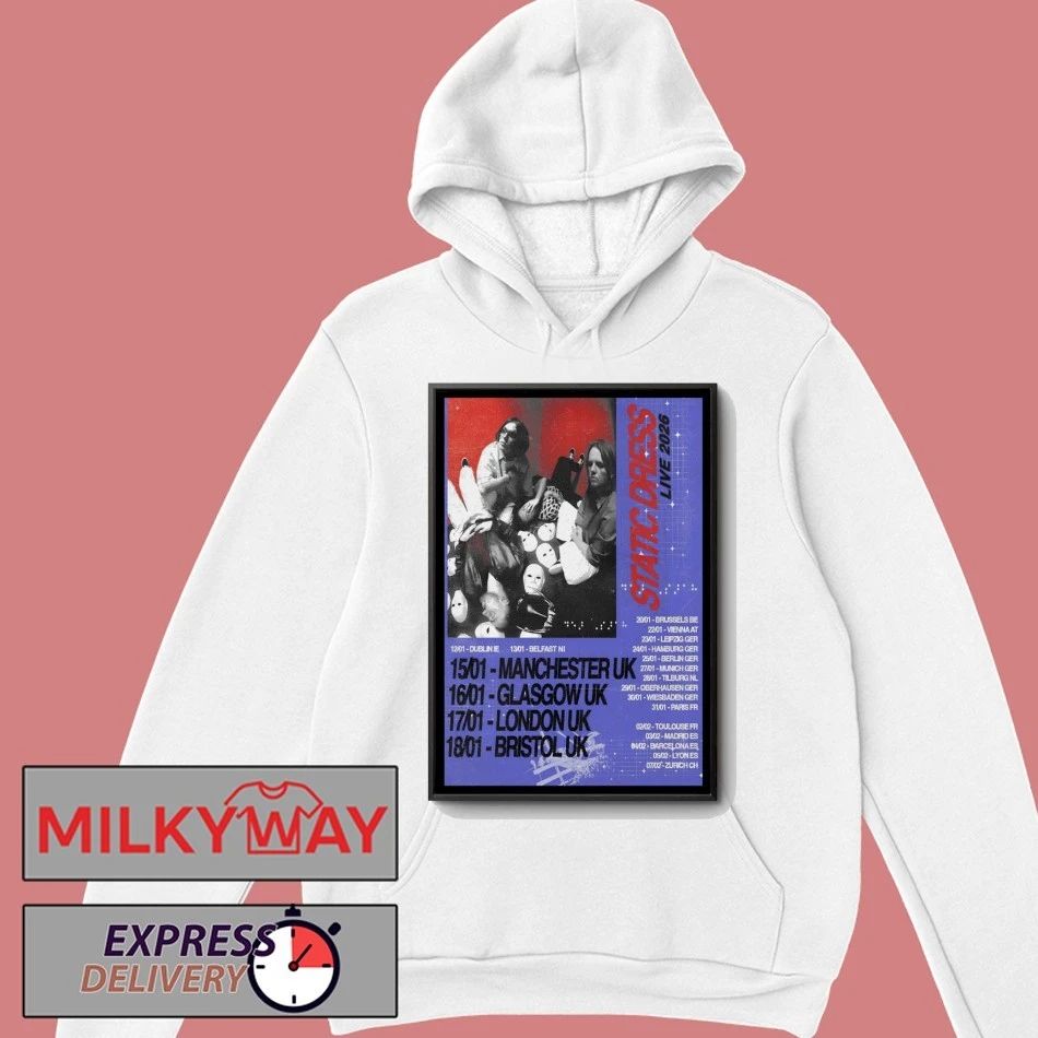 Static Dress UK And EU 2026 Shows Poster shirt